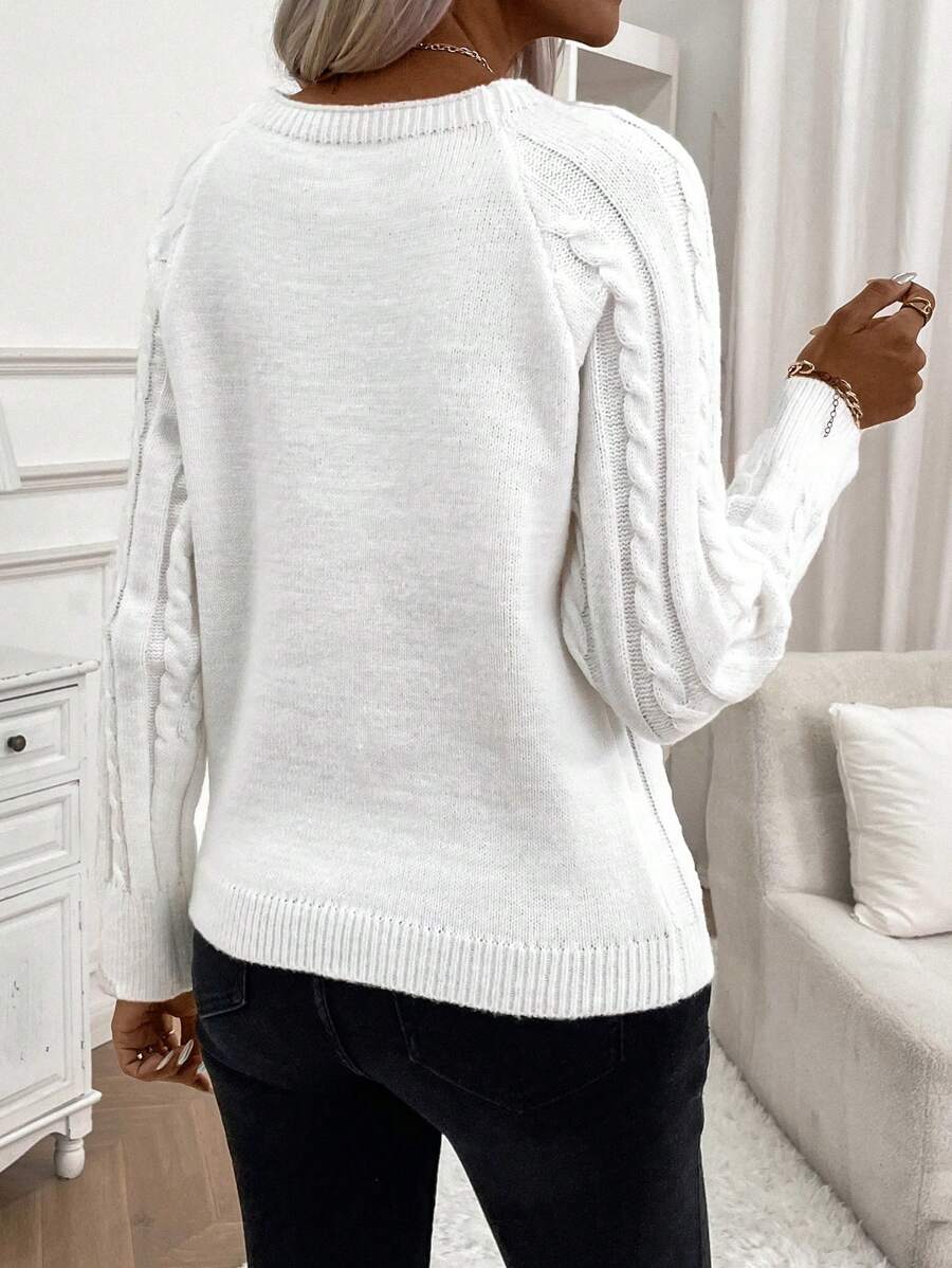 Classic Button Front Knit Sweater