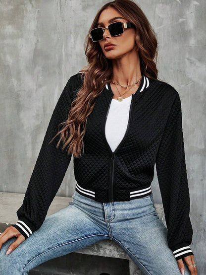 Fashionable Short Bomber Jacket