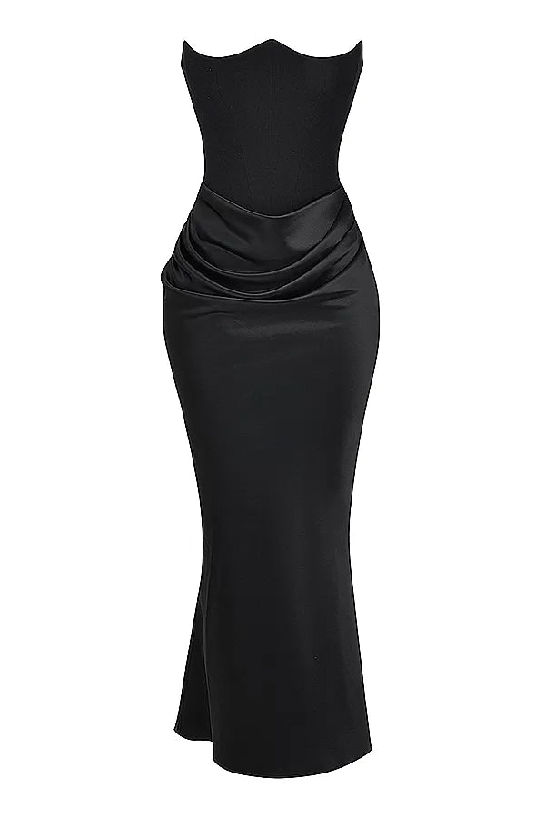 Elegant Black Formal Evening Dress