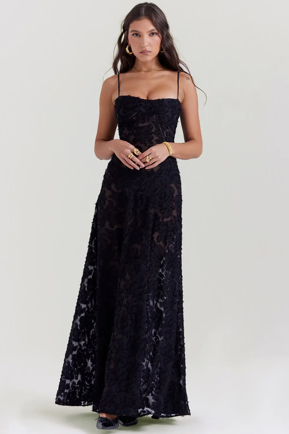 Flowy Sundress with Open Back and Adjustable Shoulder Straps