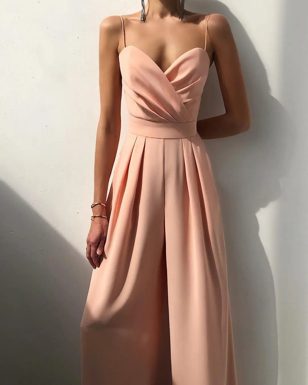 Crop Top Jumpsuit with High Waist and Flared Legs