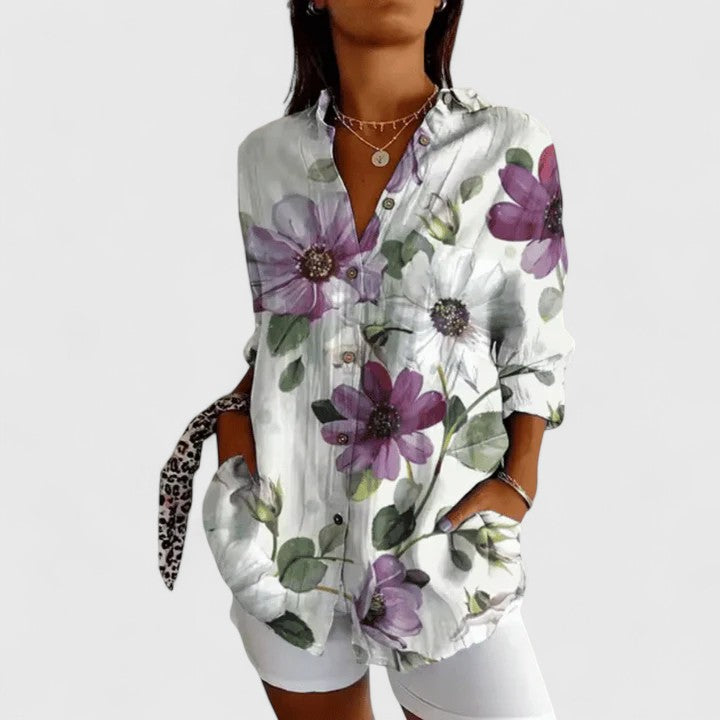 Elegant Flower Women's Casual Top