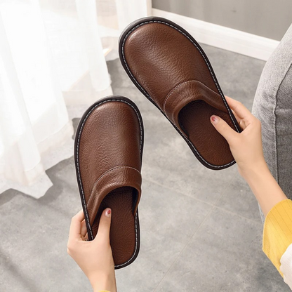 Comfortable Men's Leather Slippers