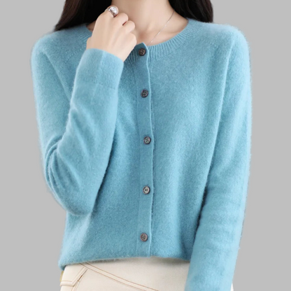 Ladies Classic Open Front Sweater