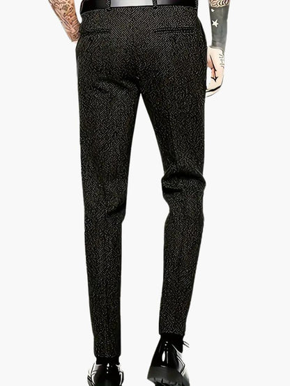 Classic Wool Pants for Men - Comfortable Slim Fit