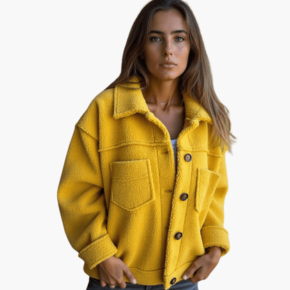 Soft Women's Button Fleece Coat