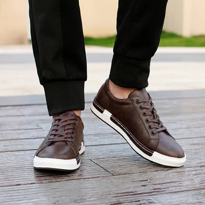 Stylish Vintage Mens Leather Lace Shoes