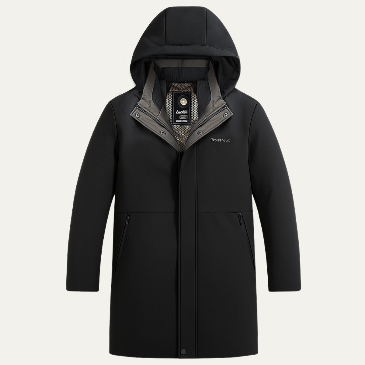 Insulated Men's Waterproof Parka Coat with Hood - Nocini