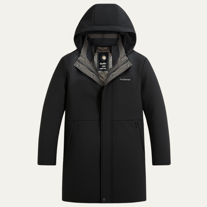 Insulated Men's Waterproof Parka Coat with Hood - Nocini