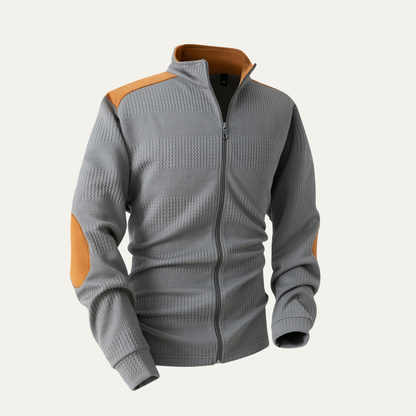 Relaxed Fit Men's Soft Zipper Knit Sweater