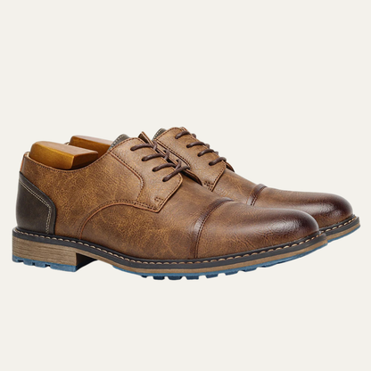 Classic Vintage Leather Lace Up Oxford Shoes