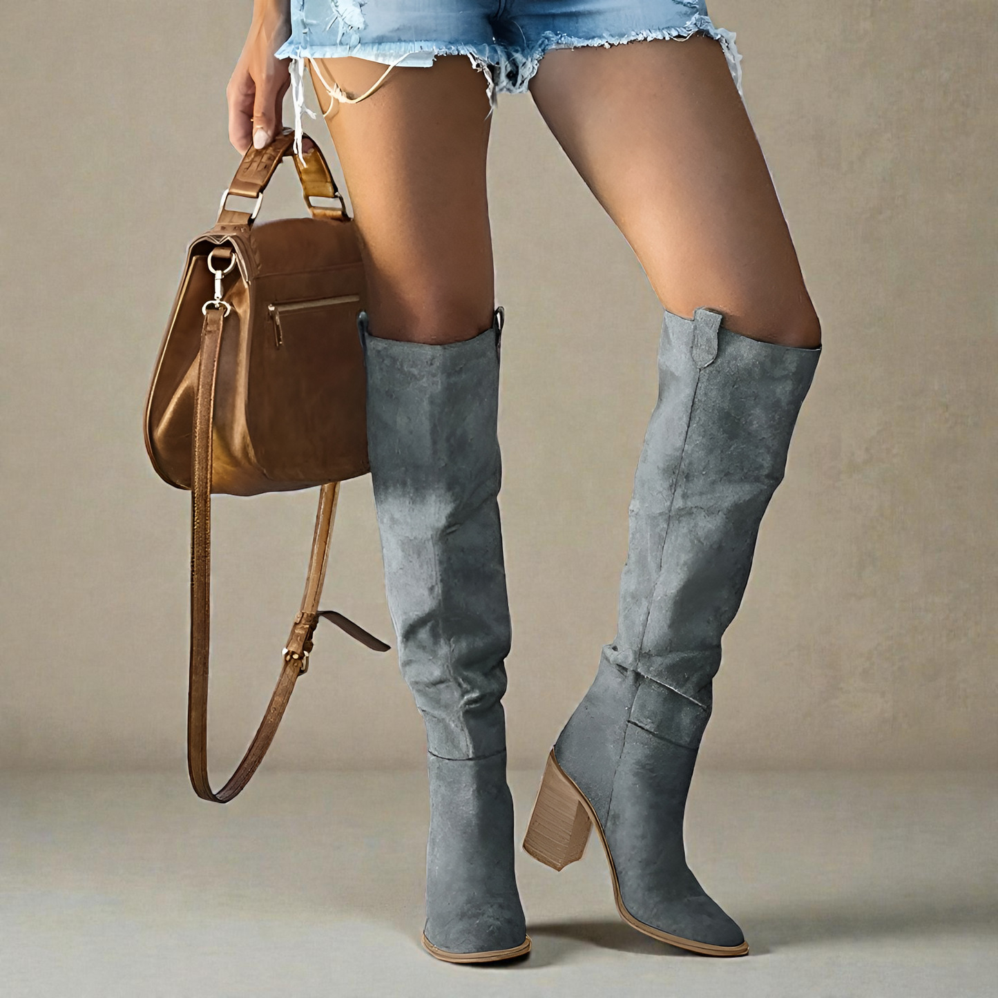 Comfortable Orthopedic Tall Leather Boots - Olytrend