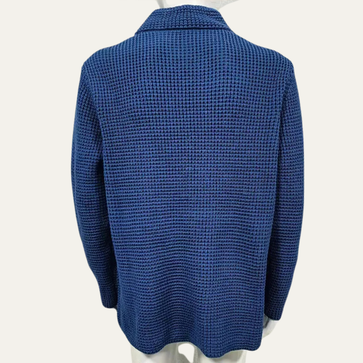Men's Relaxed Fit Crew Neck Knit Cardigan Sweater