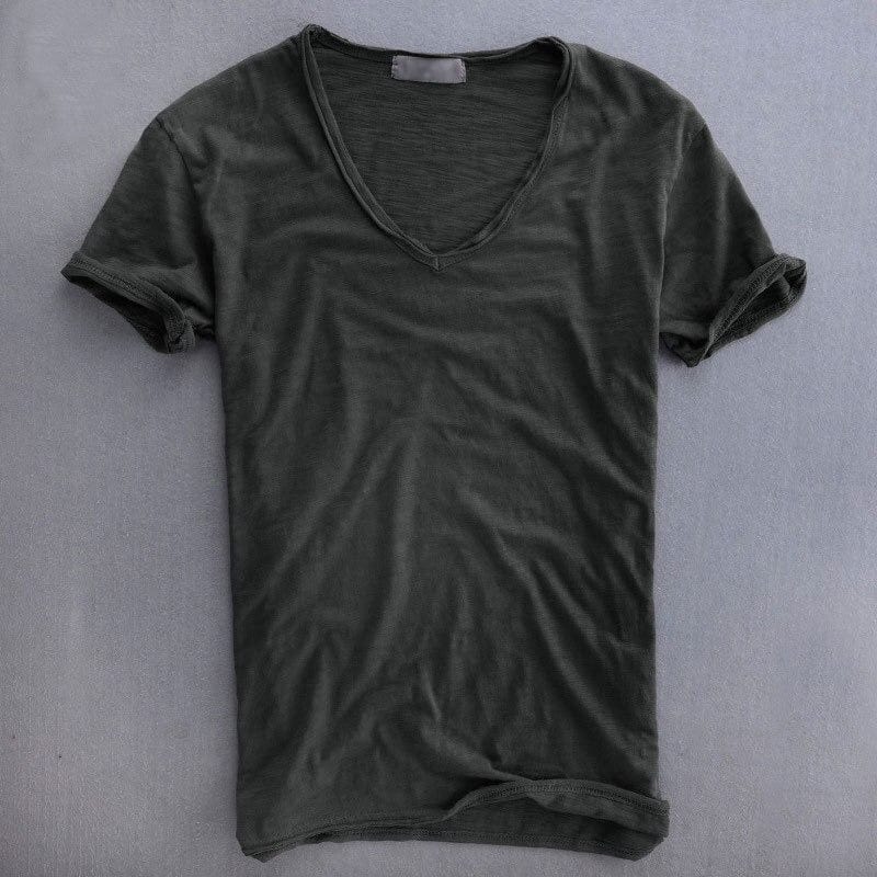 Men's Classic V-Neck Tee Shirt