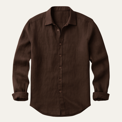 Classic Men's Relaxed Fit Linen Shirt