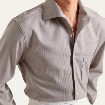 Classic Fit Men's Dress Shirt - Slim Style Business Shirt
