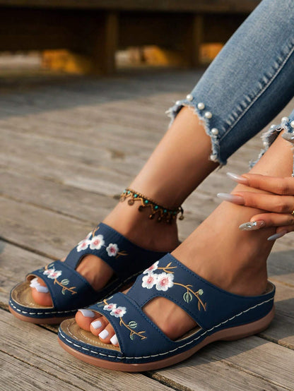 Women's Flower High Heel Sandals
