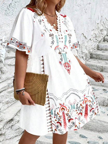 Curvy Chic Bohemian Midi Dress