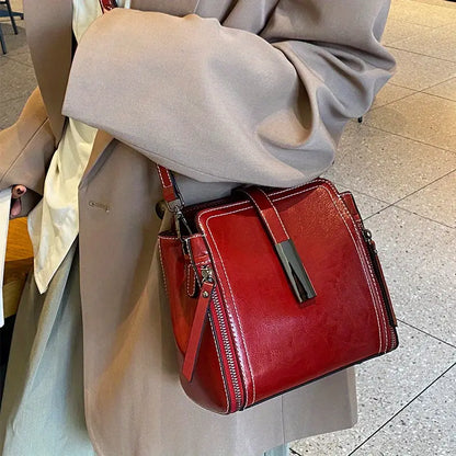 Small Genuine Leather Shoulder Bag