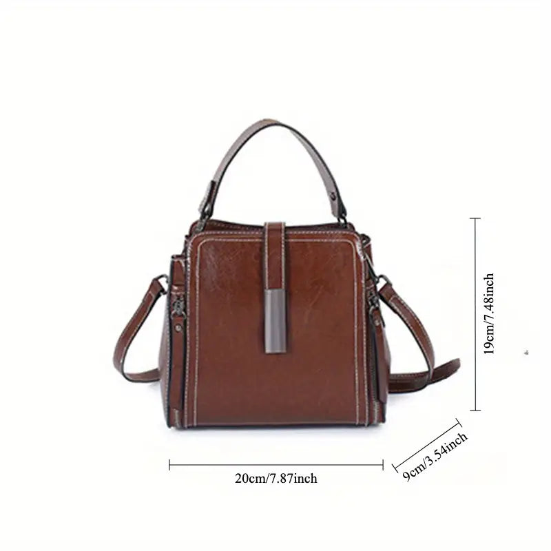 Small Genuine Leather Shoulder Bag