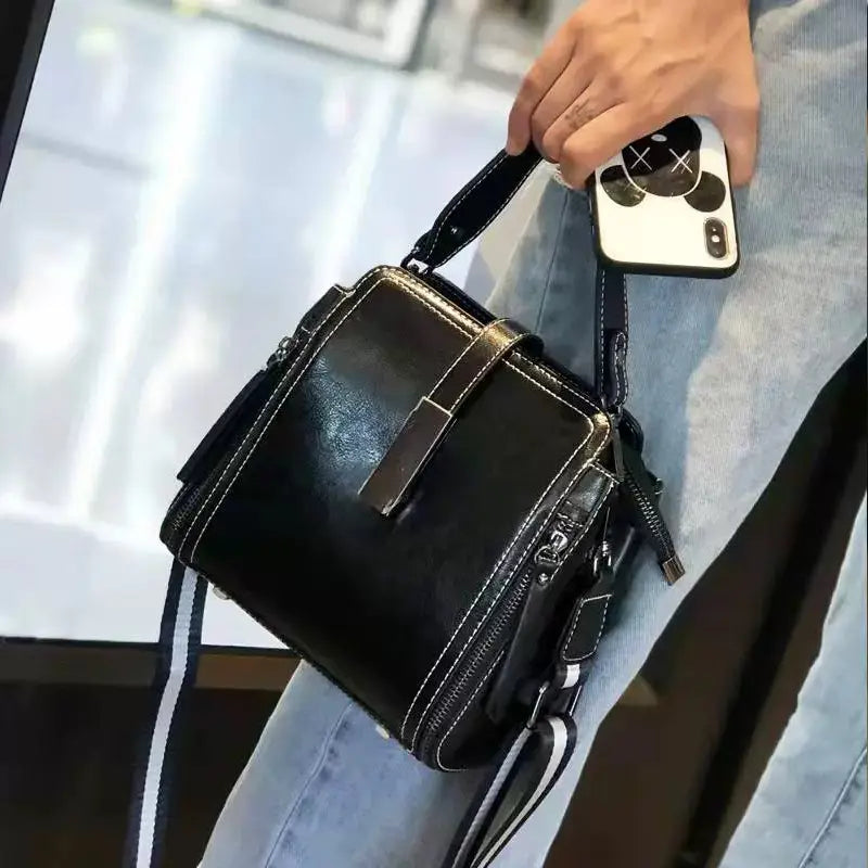 Small Genuine Leather Shoulder Bag