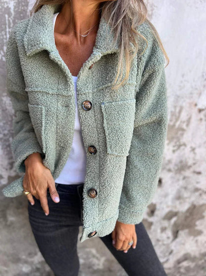 Classic Fit Coat with Notched Collar