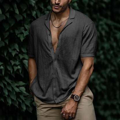 Casual Men's Summer Short Sleeve Shirt