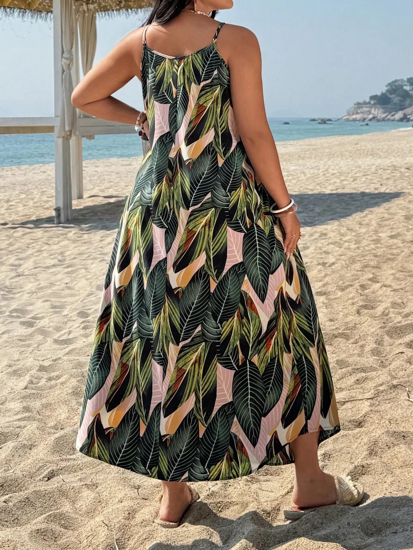 Floral Plus Size Bohemian Maxi Dress