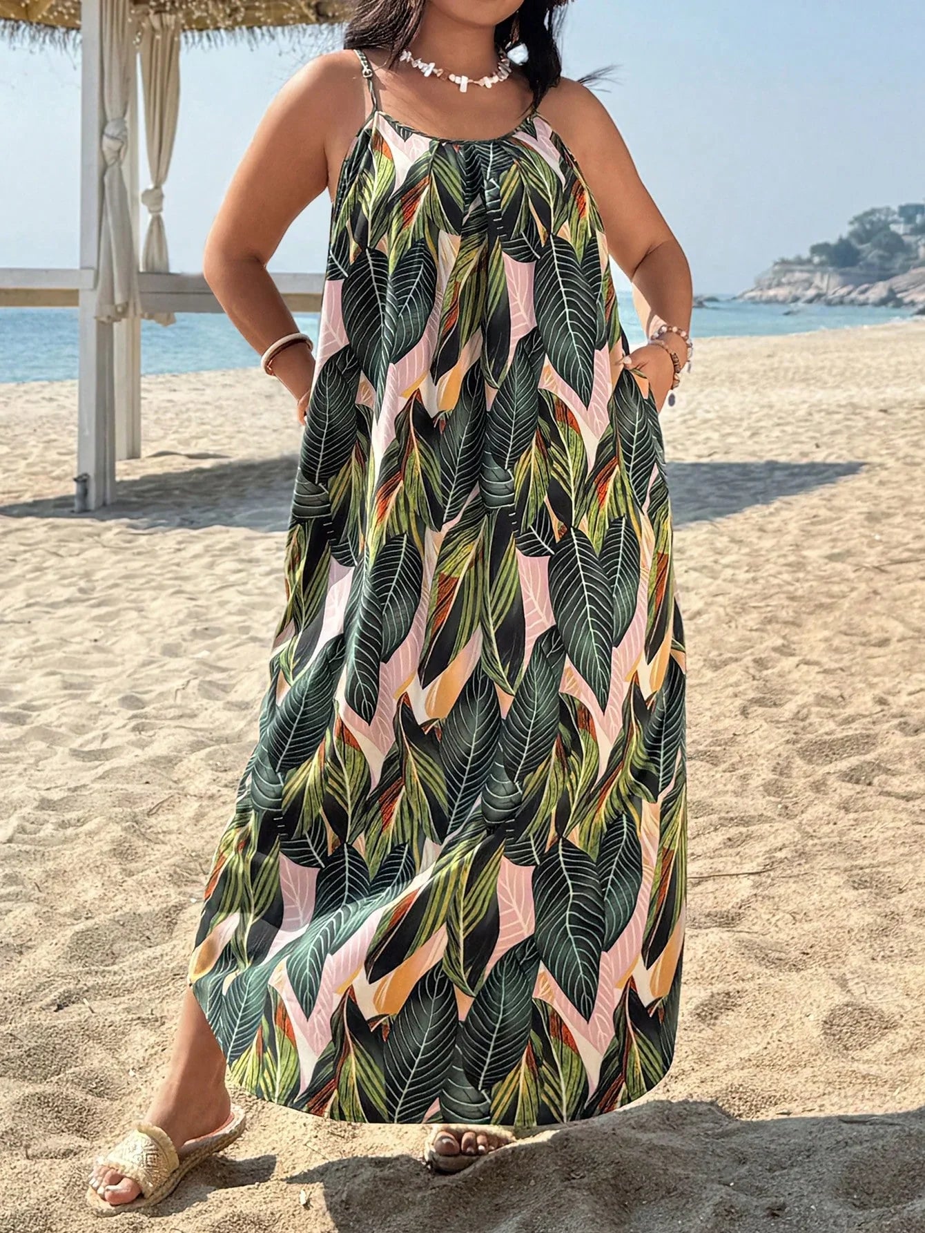 Floral Plus Size Bohemian Maxi Dress - Nocini