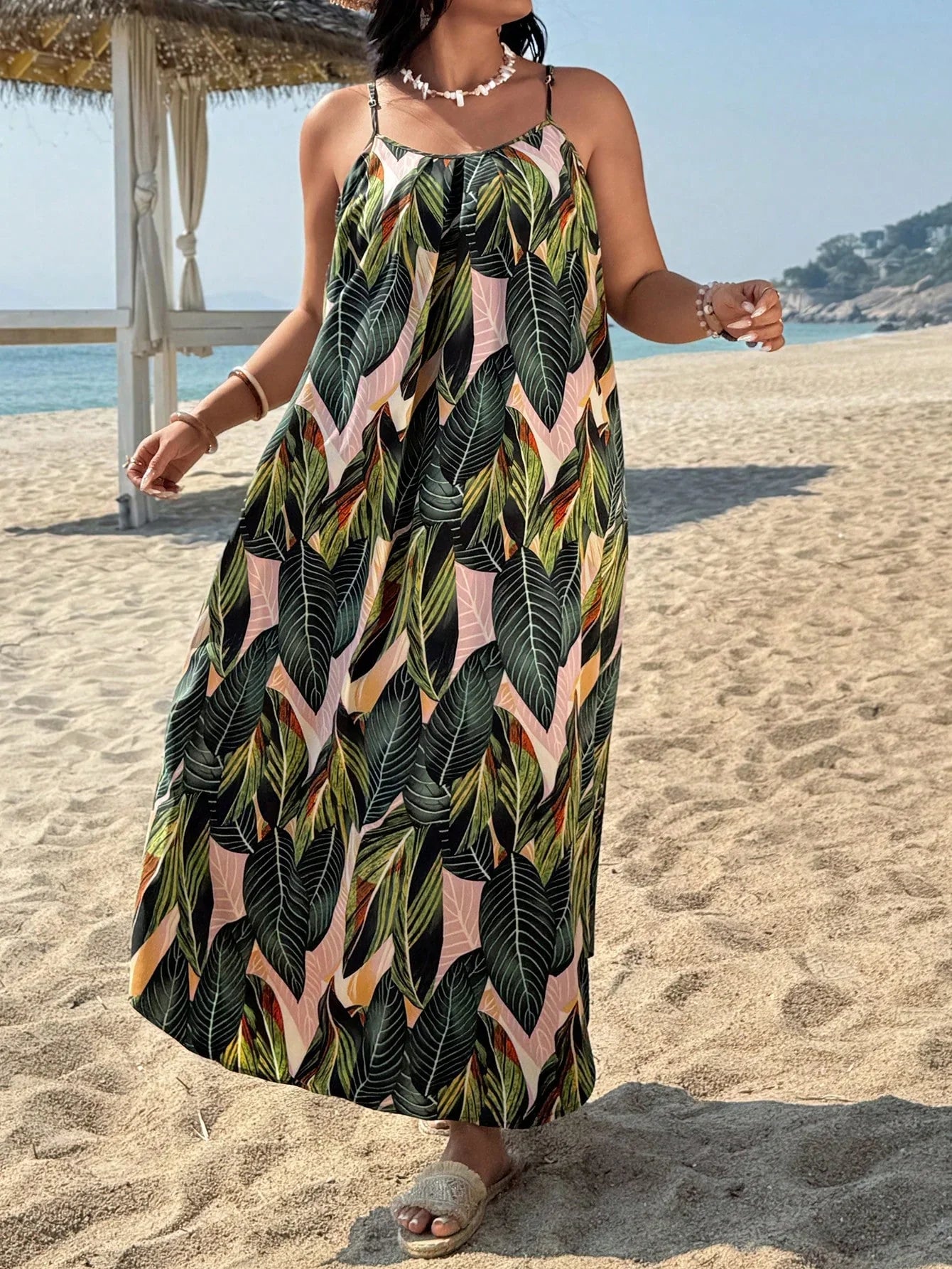 Floral Plus Size Bohemian Maxi Dress