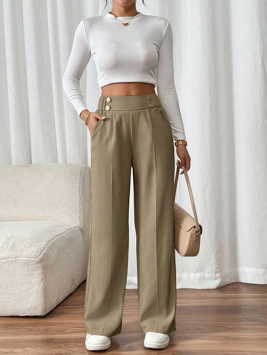 Classic Fit Straight Leg Pants