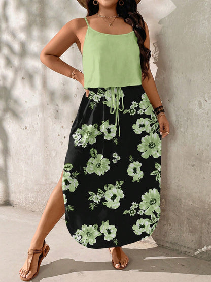 Curvy Women's Summer Clothing Set