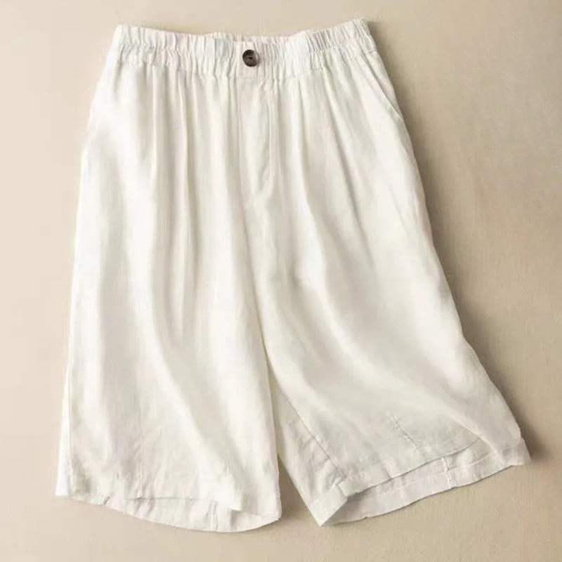 Comfortable Loose Fit Pleated Shorts for Women