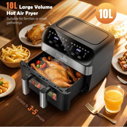 Large Capacity 2 Basket Digital Air Fryer Oven