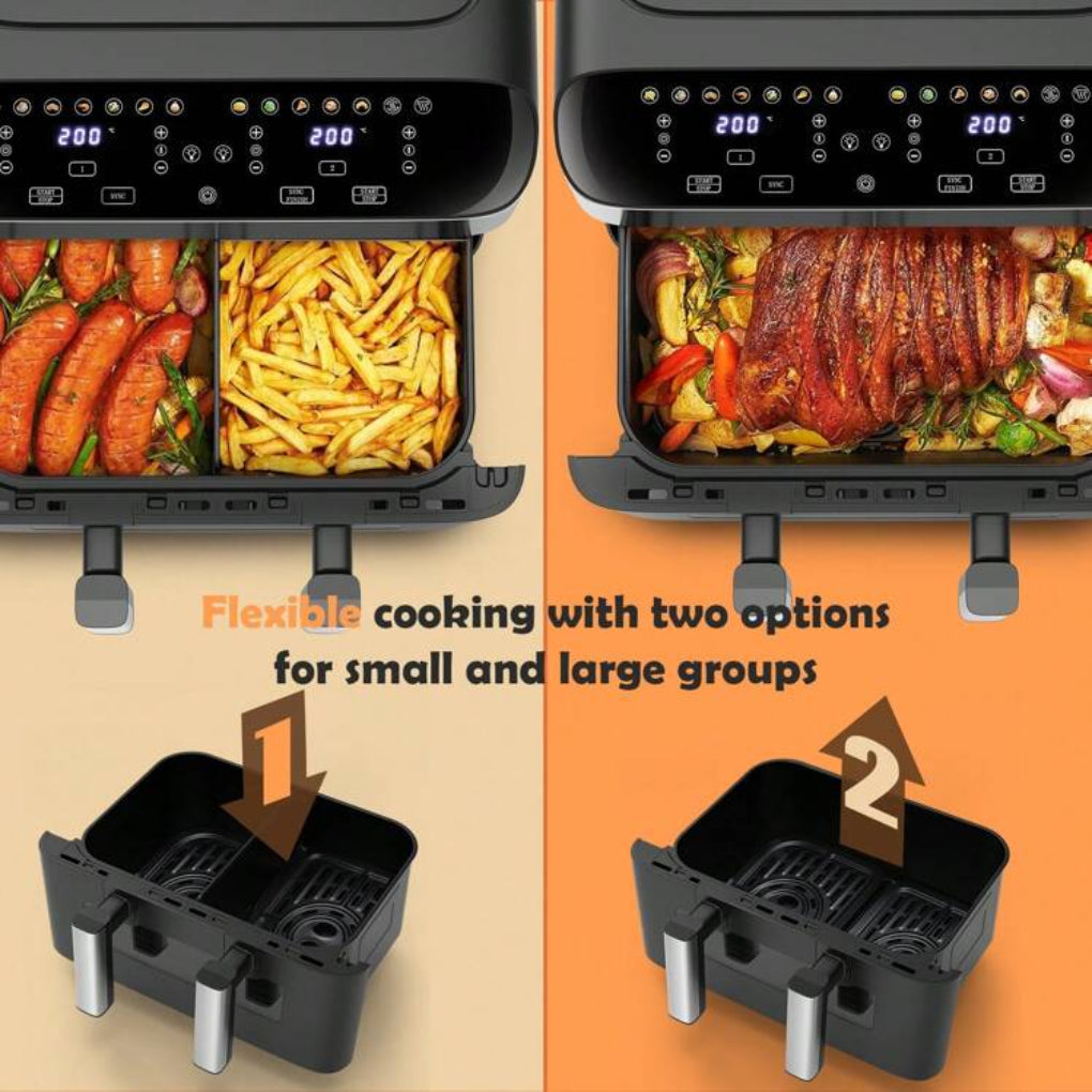 Large Capacity 2 Basket Digital Air Fryer Oven - Olytrend