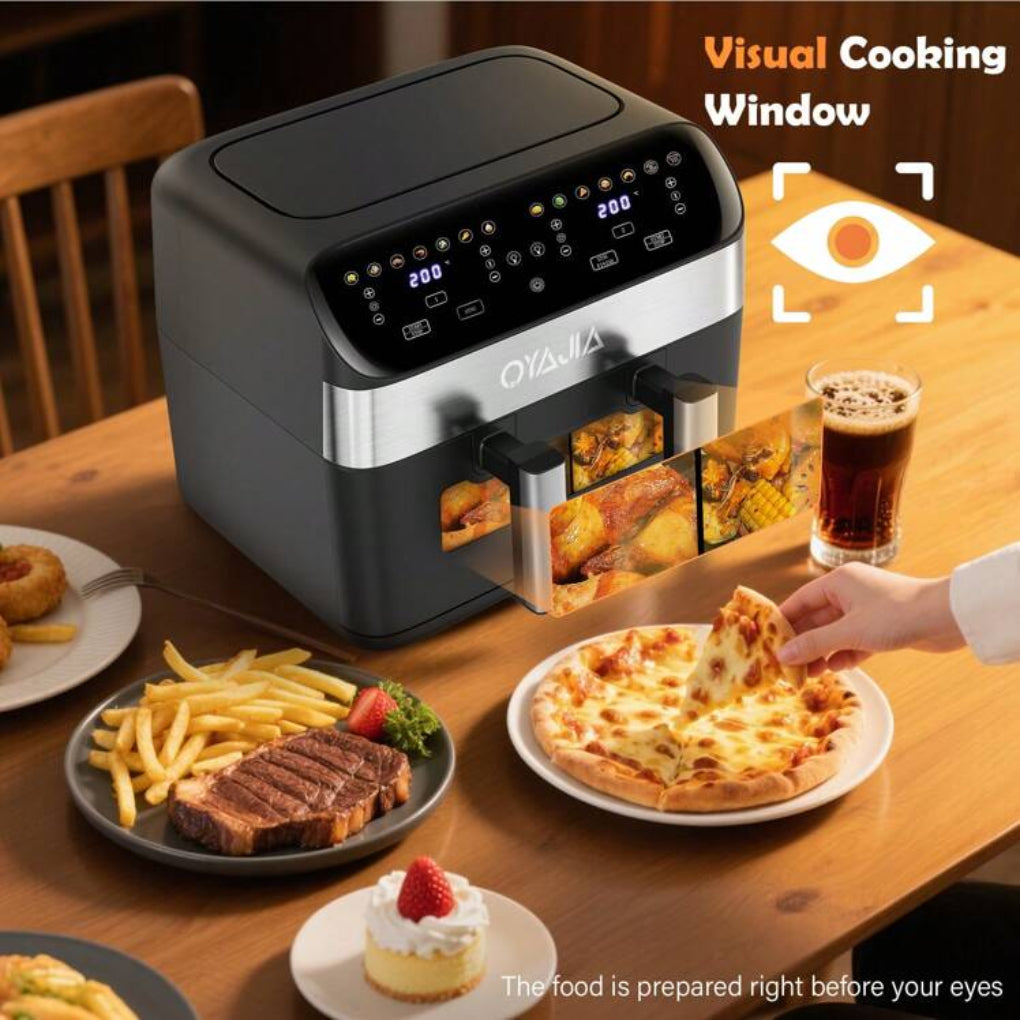 Large Capacity 2 Basket Digital Air Fryer Oven