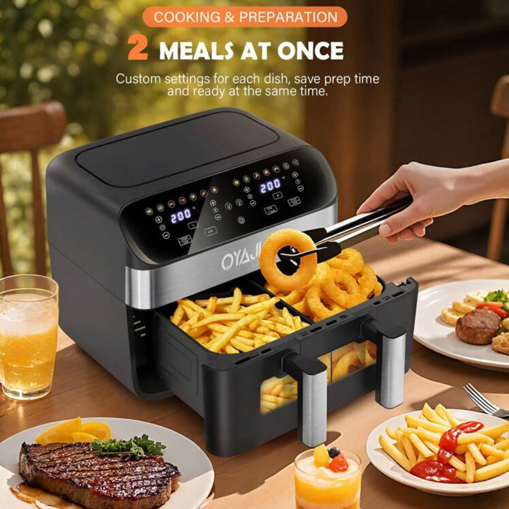 Large Capacity 2 Basket Digital Air Fryer Oven