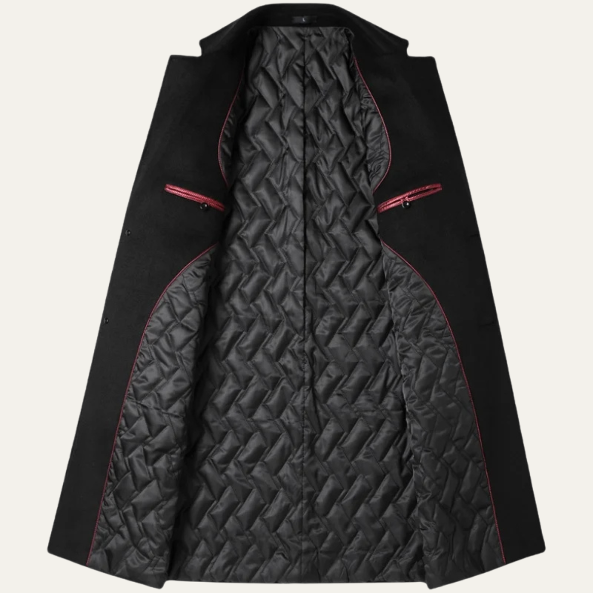Classic Men's Long Wool Winter Coat