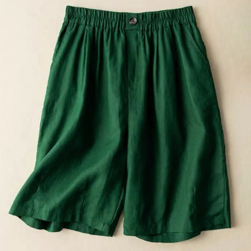 Comfortable Loose Fit Pleated Shorts for Women