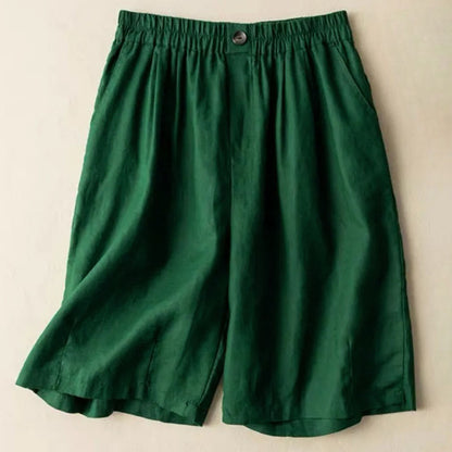 Comfortable Loose Fit Pleated Shorts for Women