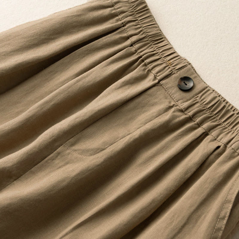 Comfortable Loose Fit Pleated Shorts for Women