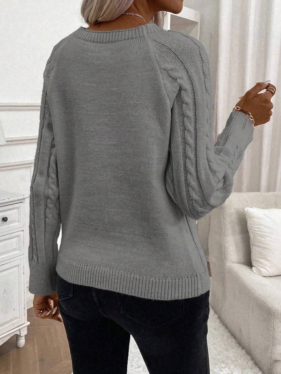 Classic Button Front Knit Sweater