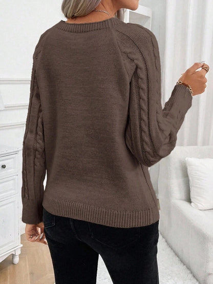 Classic Button Front Knit Sweater