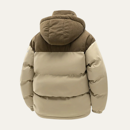Warm Men's Insulated Puffer Hooded Coat