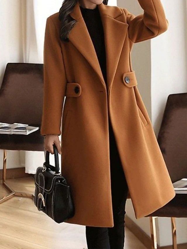 Ladies' Classic Fitted Winter Parka Coat
