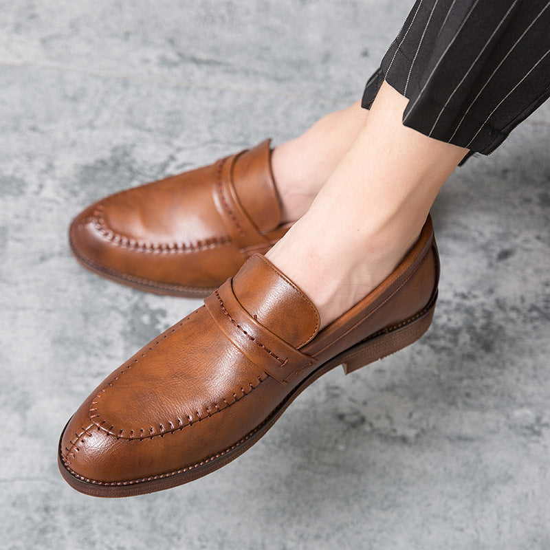 Classic Slip-On Leather Loafers for Men - Nocini