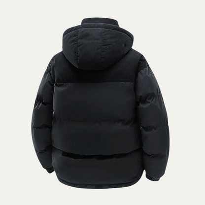 Warm Men's Insulated Puffer Hooded Coat