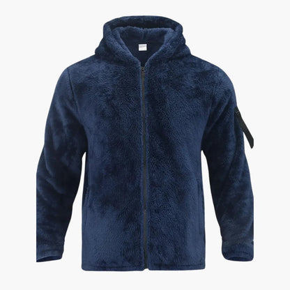 Men's Fleece Zip Up Long Sleeve Jacket