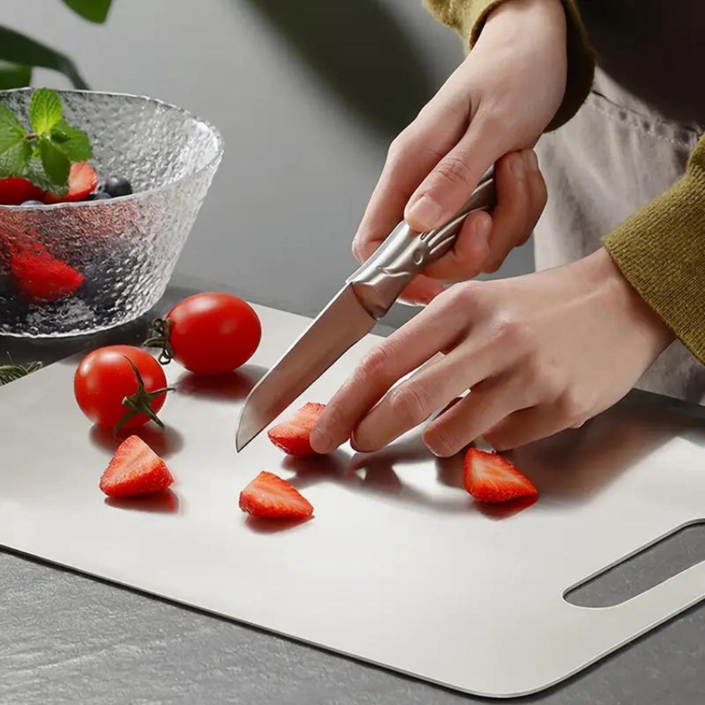 Heavy Duty Metal Chopping Board for Easy Cleaning