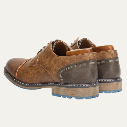 Classic Vintage Leather Lace Up Oxford Shoes